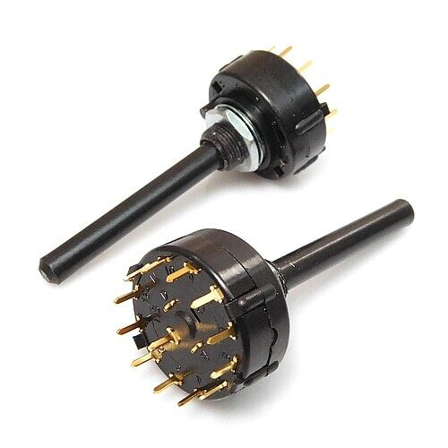[2pcs] CK2450 Rotary Switch Vertical 6 Position THT