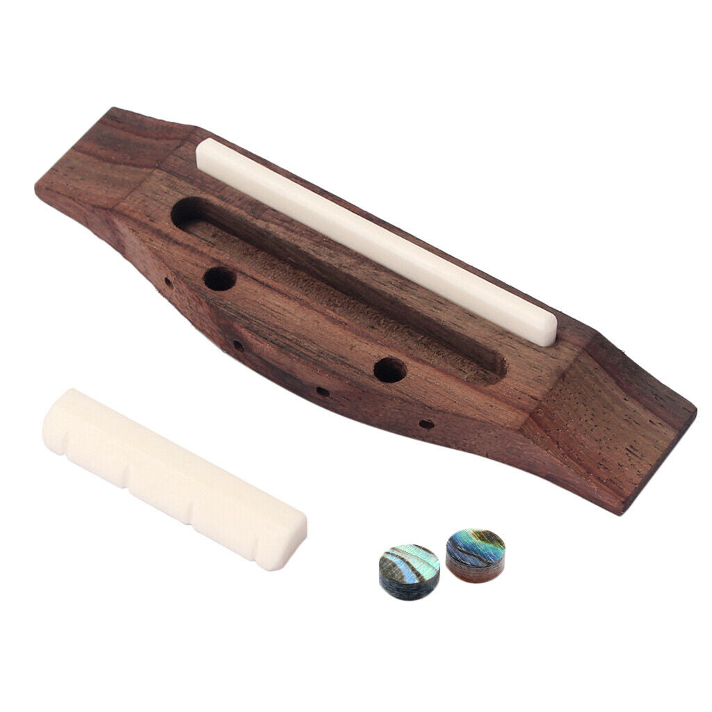 Ukulele Rosewood Bridge Saddle Nut String Instrument Parts Luthier Tools
