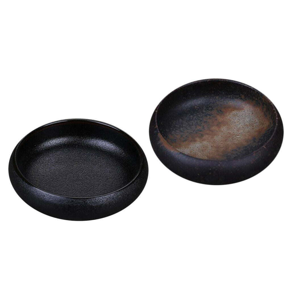 Set of 2, Japanese Sauce Dish Fruit Sushi Wasabi Plate Bowl Round Trinkets