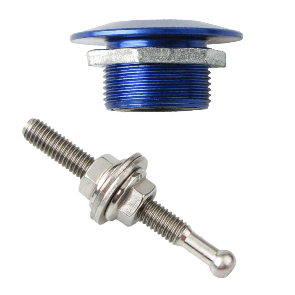 30mm Car Push Button Bonnet Pin Hood Pins Lock Quick Release Universal Blue