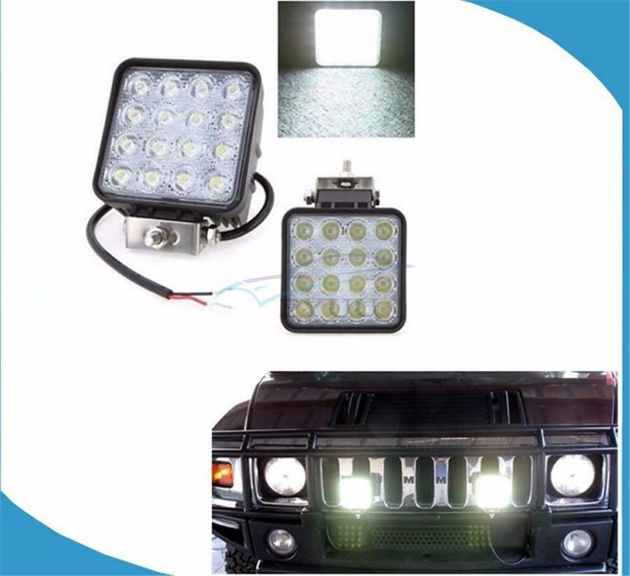 1× 48W 4" Waterproof LED Light Bar For Engineering\Off-Road\Fire\Rescue Vehicles