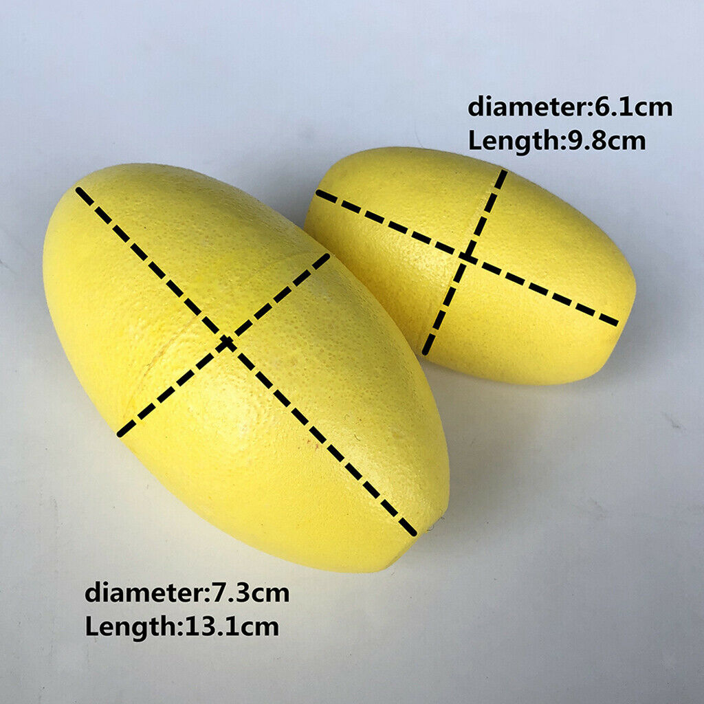 2 Pieces Small & Large Yellow EVA Foam Kayak Canoe Drift Anchor Float Buoy for