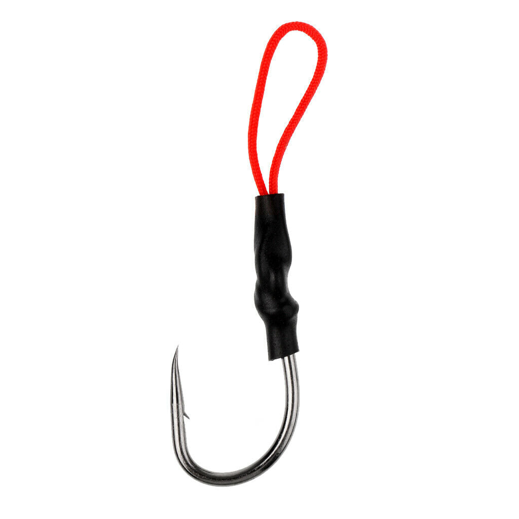 10Pcs Hooks Assist Hooks Fishing Jigging Carbon Steel PE Line Fisherman Hook