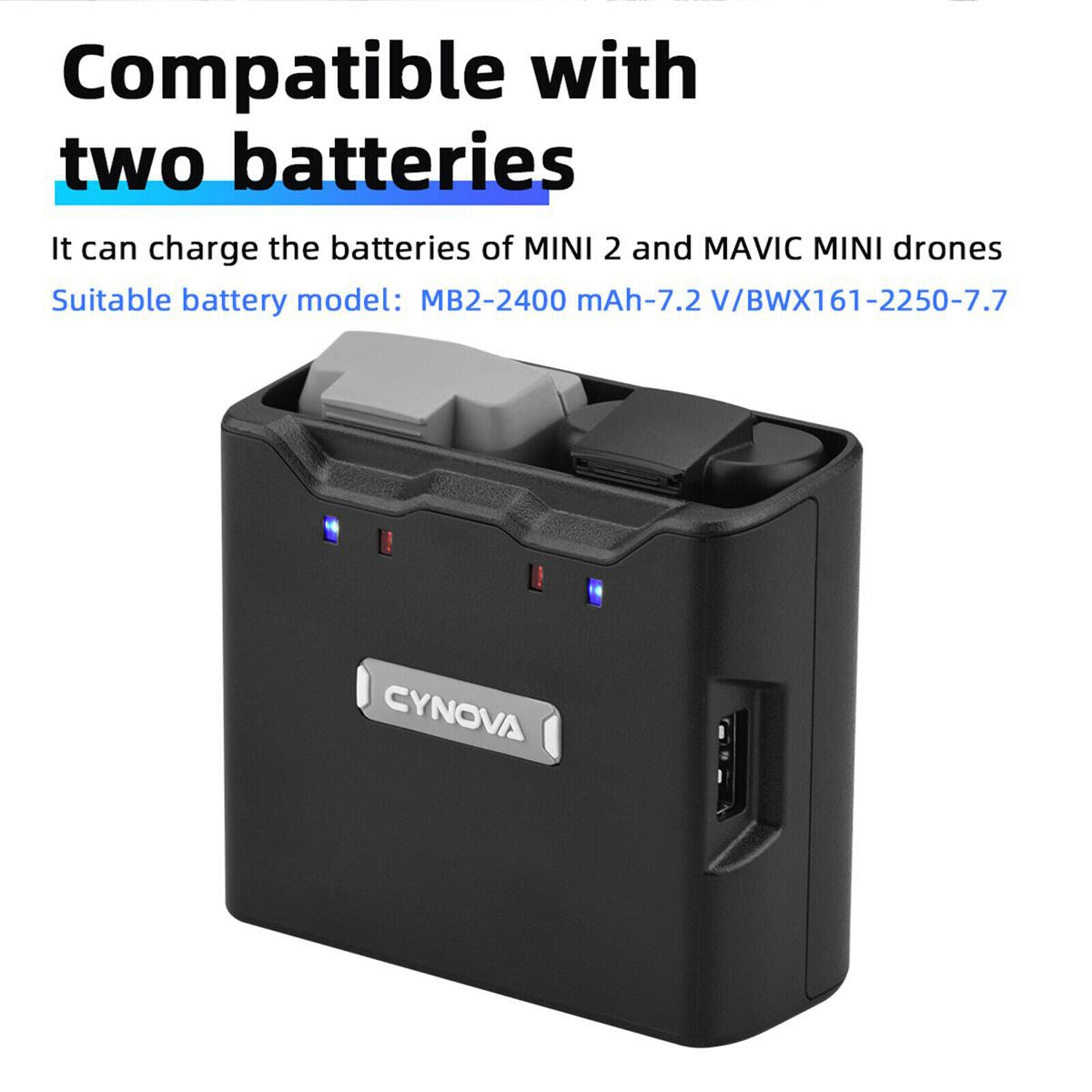Two-Way Charging Hub Battery Charger for DJI Mavic Mini / Mini 2 Drone Accessory