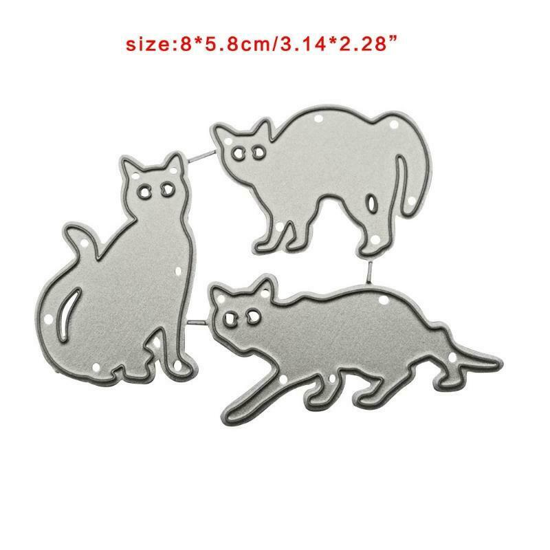 Three Cats Carbon Steel Cutting Dies DIY Scrapbooking Photo Album Embossing