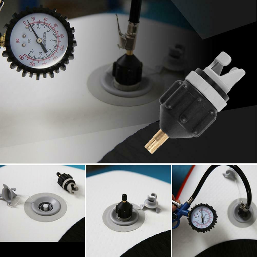 Rowing Boat Air Valve Adaptor Conventor SUP Board Kayak Pump Connector @