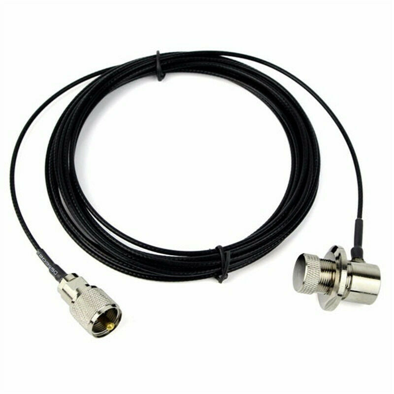 Black Coaxial Extend Cable 5 Meter Nagoya RC-316 PL-259 for Mobile Radio