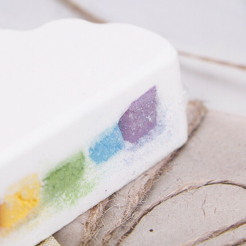 Natural Cloud Rainbow Bath Salt Ball Essential Oil Effervescent Bubble Bath BDA