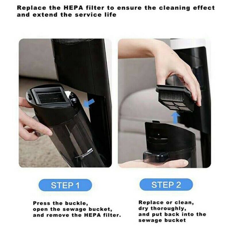 Replacement Brush Roller and Vacuum Filter Suitable for Tineco IFloor 3/IFloI5U3