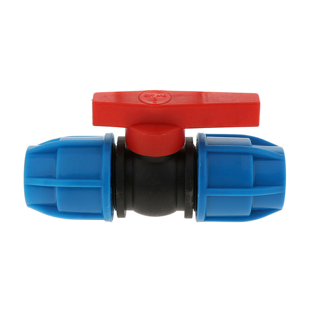 2 X Ball Valves Hose Connectors Irrigation Tubing Ball Valve Straight Stop Valve