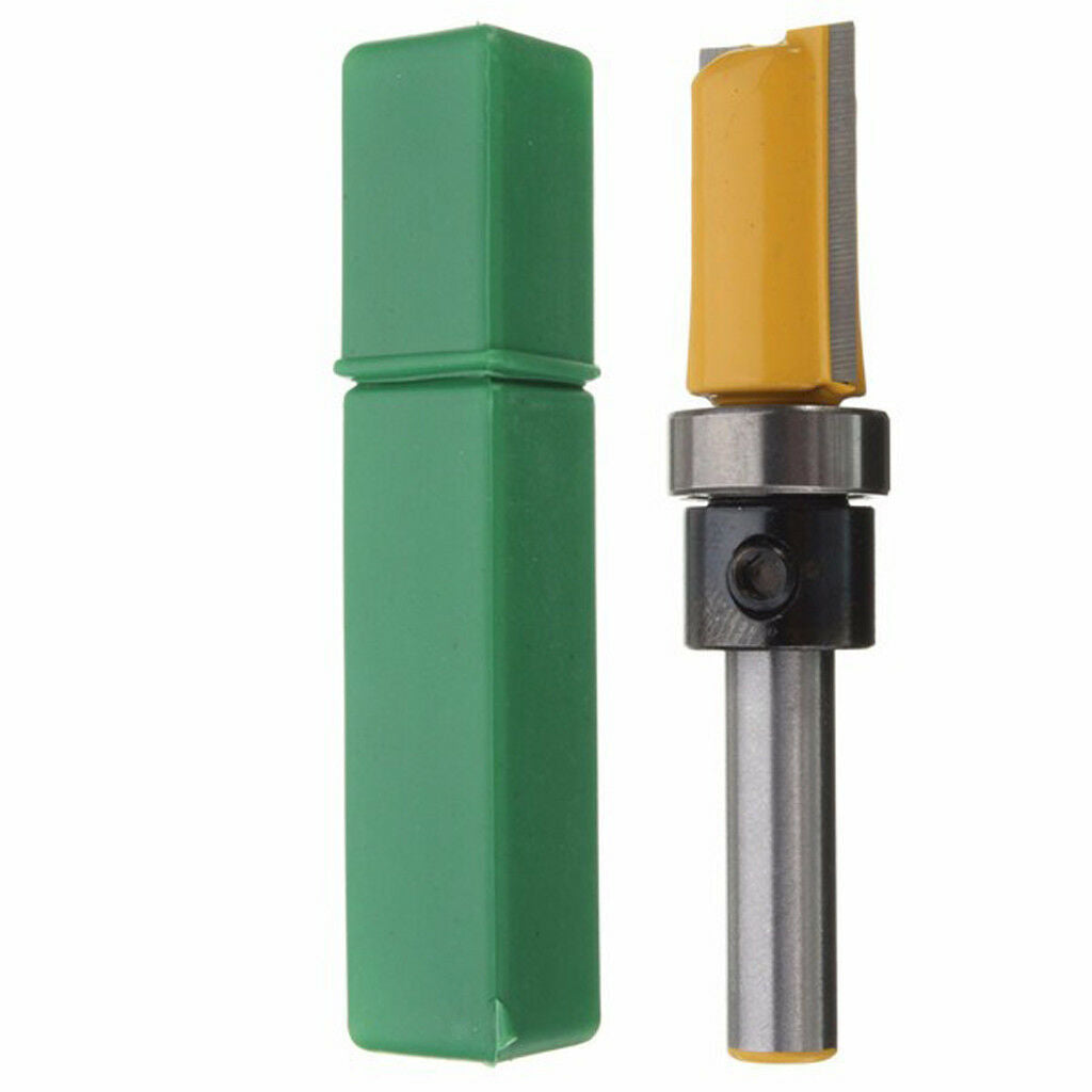 6pcs Flush Trim Template Router Bit - 1/4" Shank - Carbide Tip Rotary Tool