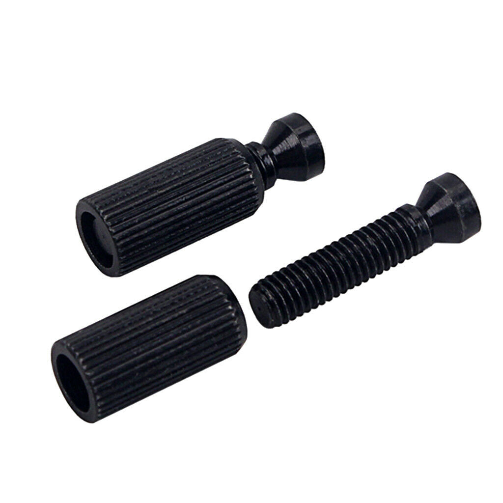 2 Pieces Double Roll Bridge Height Gauge Guitar Tremolo  - Black