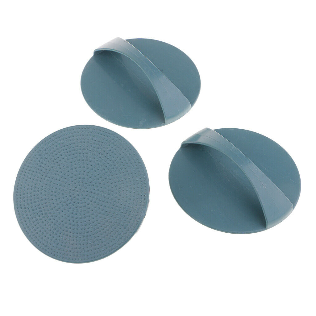 Plastic Concave Convex Surface Round Plate with Handle