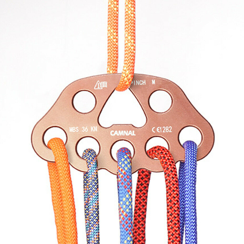 36kN Rigging Plate Bear Paw Anchor Multipliers Rope Connector for Rock Climbing