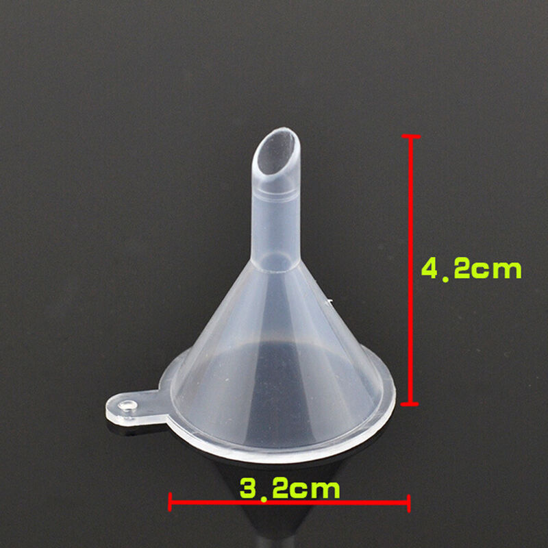 10X Lot Small Plastic Mini Bottle For Perfume Diffuser Liquid Oil Funnels_DD