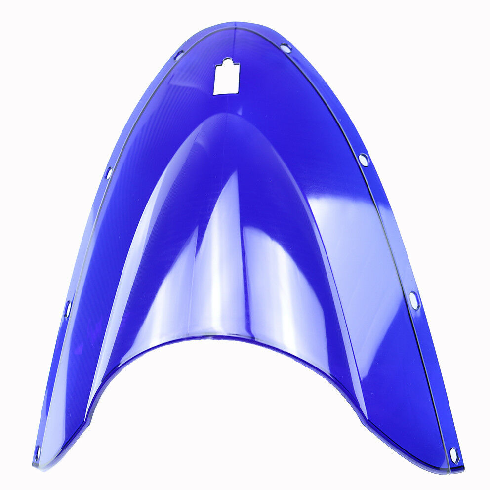 Double Bubble Motorcycle Blue Windscreen Windshield for Ducati 999 2005-2006