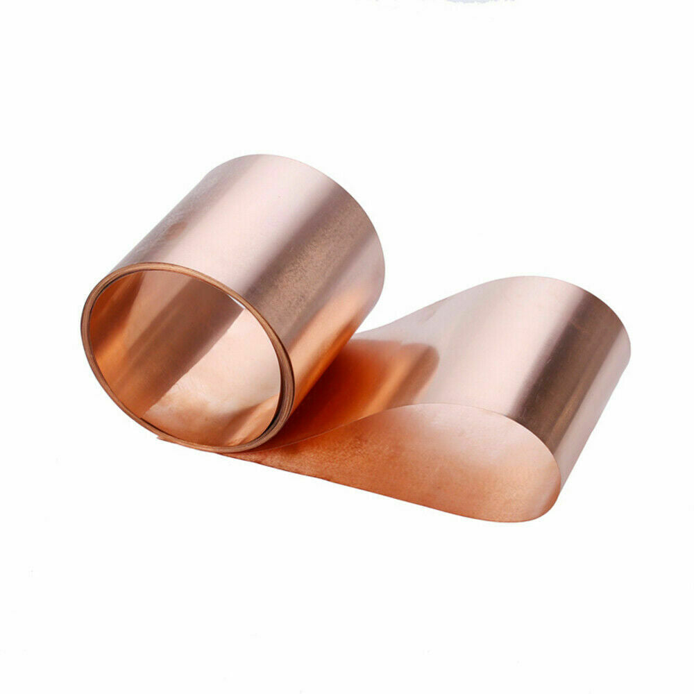 1pc 0.03 x 100 x 1000mm  T2 Cu Metal Sheet Foil Plate Strip 99.9% Pure Copper