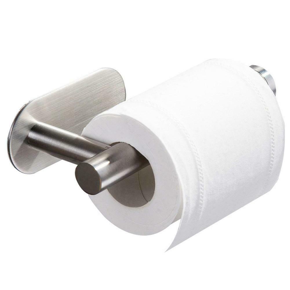 Toilet Paper Holder without Drilling 304 Stainless Steel Tissue Roll Rack  @