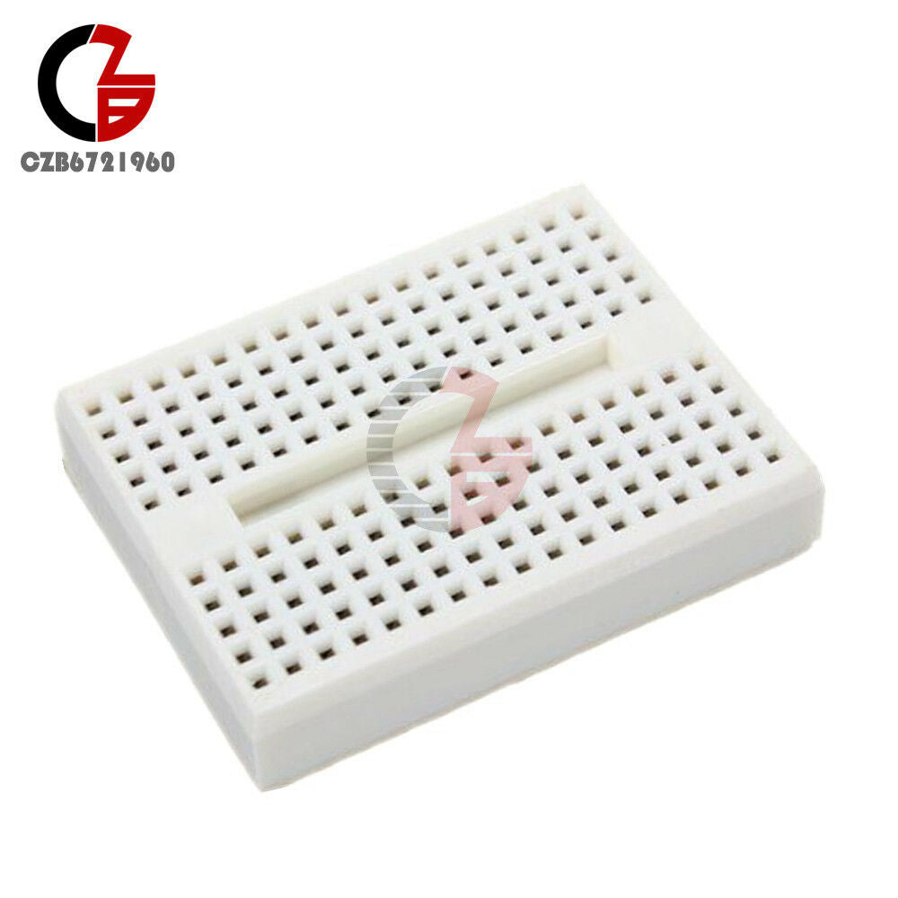 10PCS Mini White Solderless Prototype Breadboard 170 Tie-points For Arduino