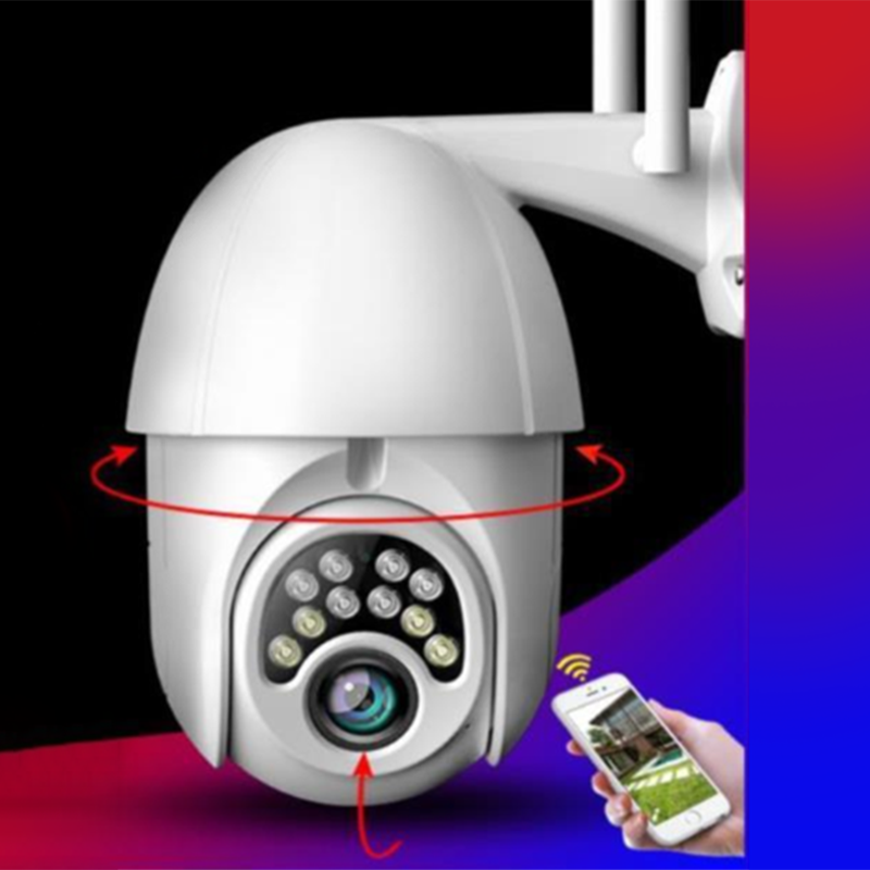 Wireless 1080P WIFI IP CCTV Remote Camera PTZ Home IR Cam Night Vision Monitor