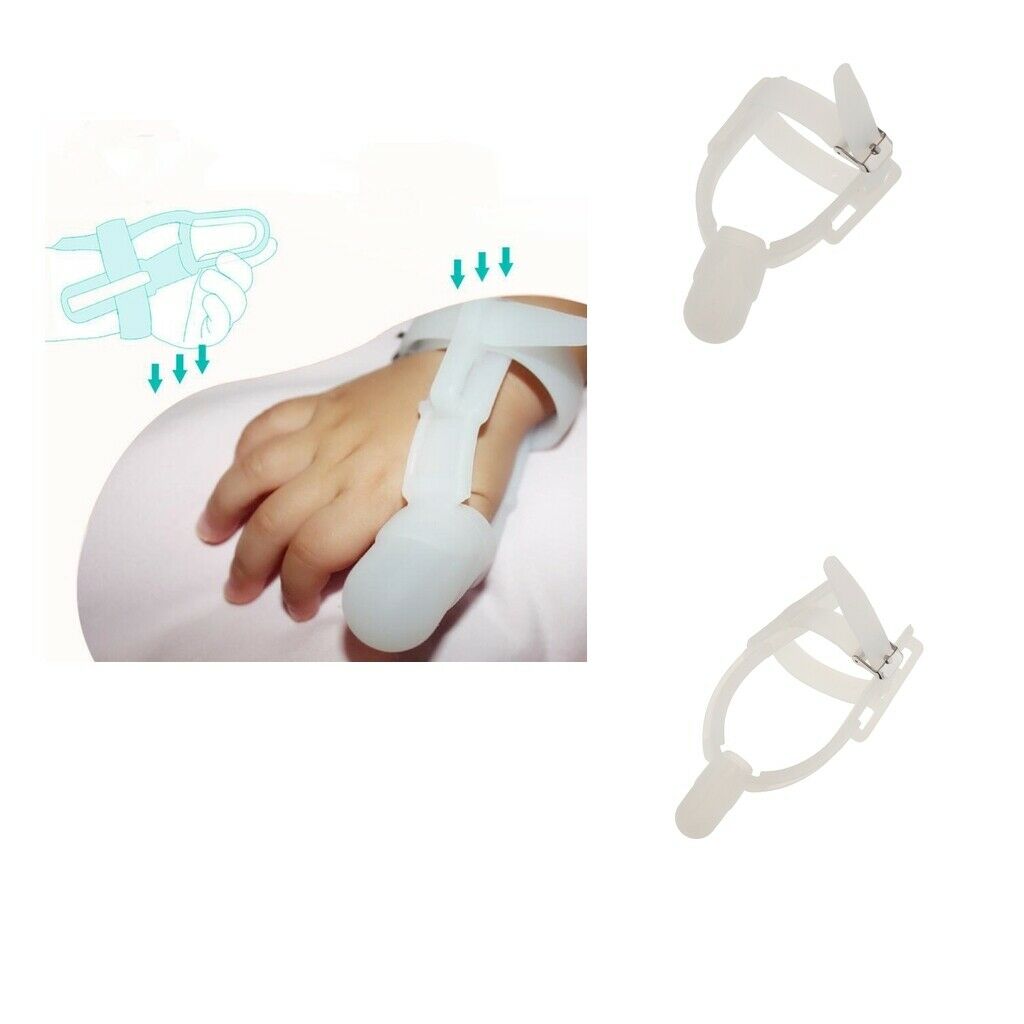 2Pcs Thumbsucking Thumb Sucking Stop Finger Guard Protect Baby