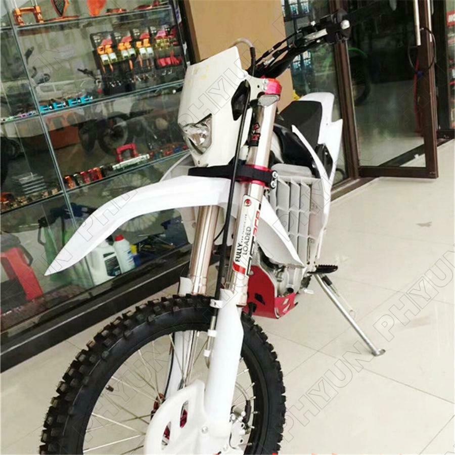 2Pcs Adjustable Front Rear Motorcycle Bike Rescue Strap Pull Sling Belt Tow Rope