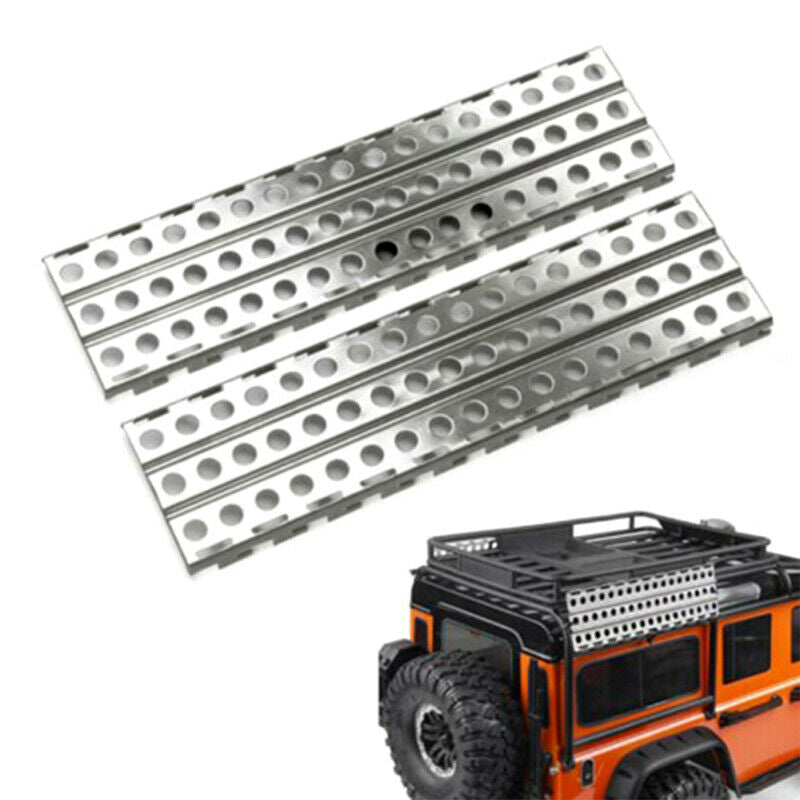 2Pcs Stainless Steel Sand Ladders Board for Axial SCX10 D90 1/10 RC Crawle_DD