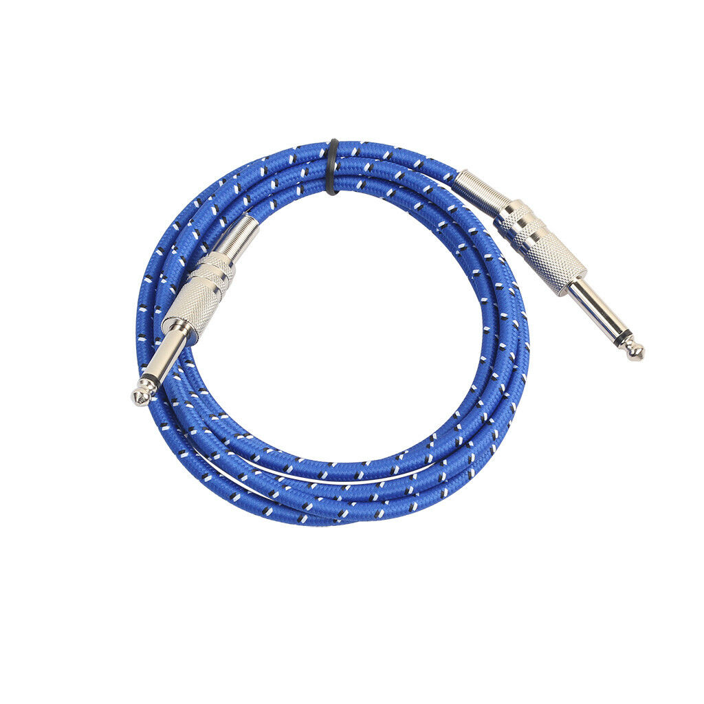 5.9ft - 1/4" Straight to Straight Jack Plug Guitar Instrument Cable for Amp
