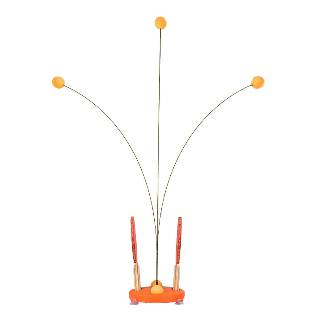 Anti-Slip Table Tennis Trainer Single Playing Robot with Wood Paddle