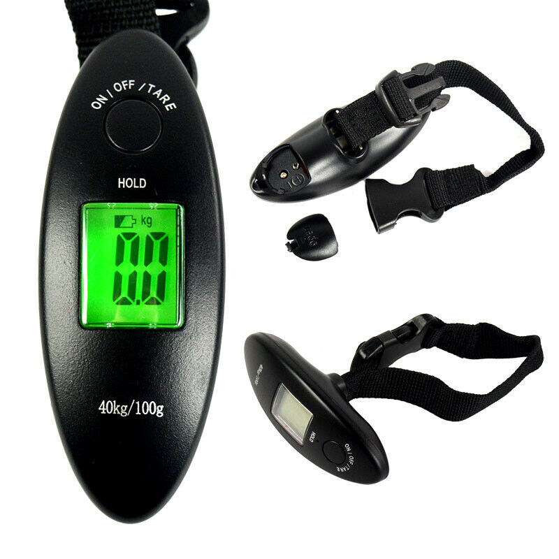 40kg/100g Digital Travel Portable Handheld Weighing Luggage Suitcase Bag Scales