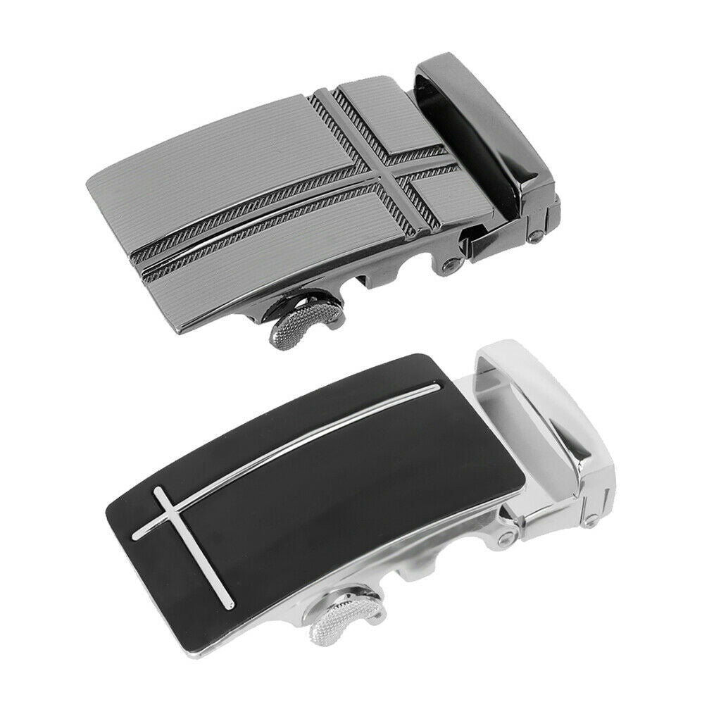 Automatic 2-piece Ratchet Buckle For Men's Leather