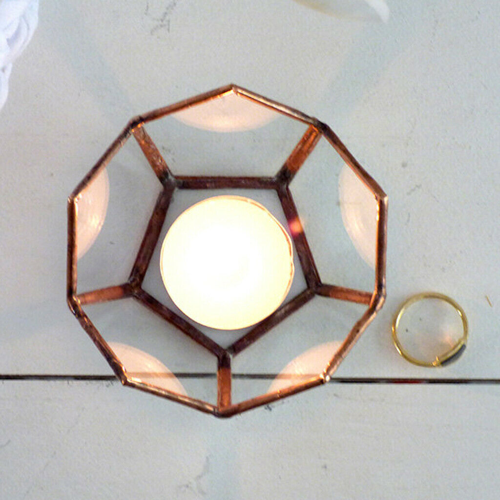 Open Lotus Glass Terrarium Geometric Glass Succulent Planter House