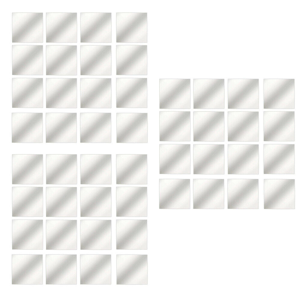 Mirror Stickers Self-Adhesive Plastic Mirror Tiles Stickers DIY Mirror Stickers