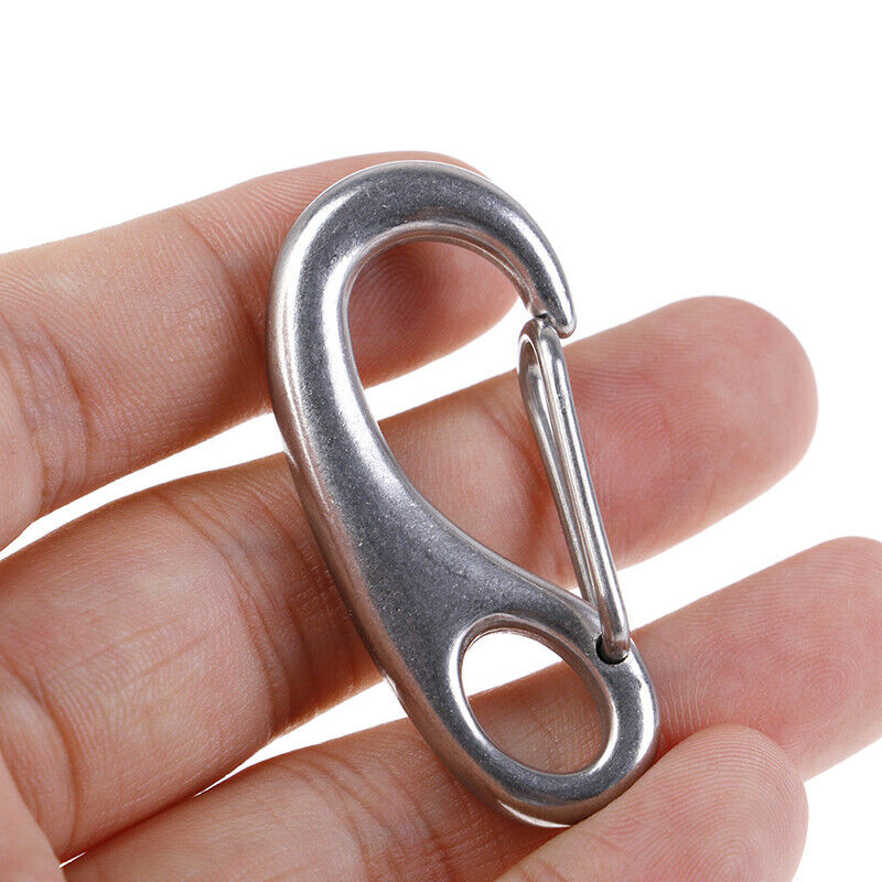 2PCS 304 Boat Marine Stainless Steel Egg Shape Spring Snap Hook  Quick Li.l8