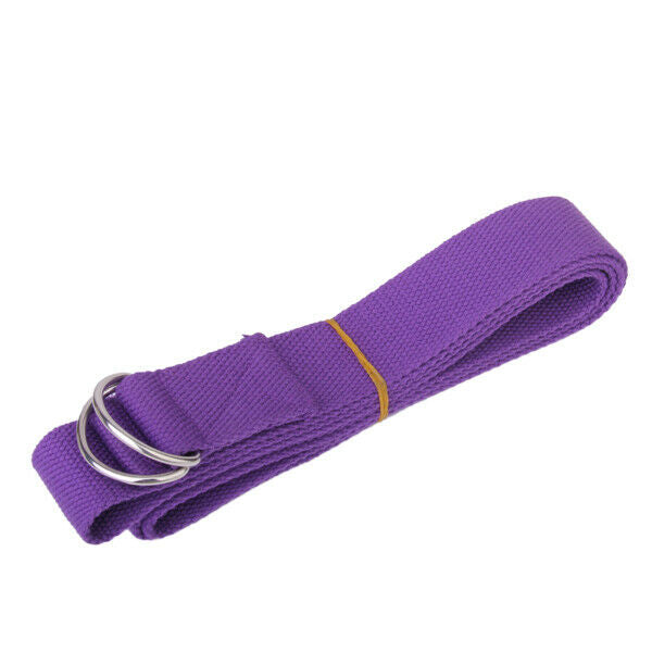 Long Yoga Stretch Strap Training Belt + Block Brick Foam For Fitness Pilate