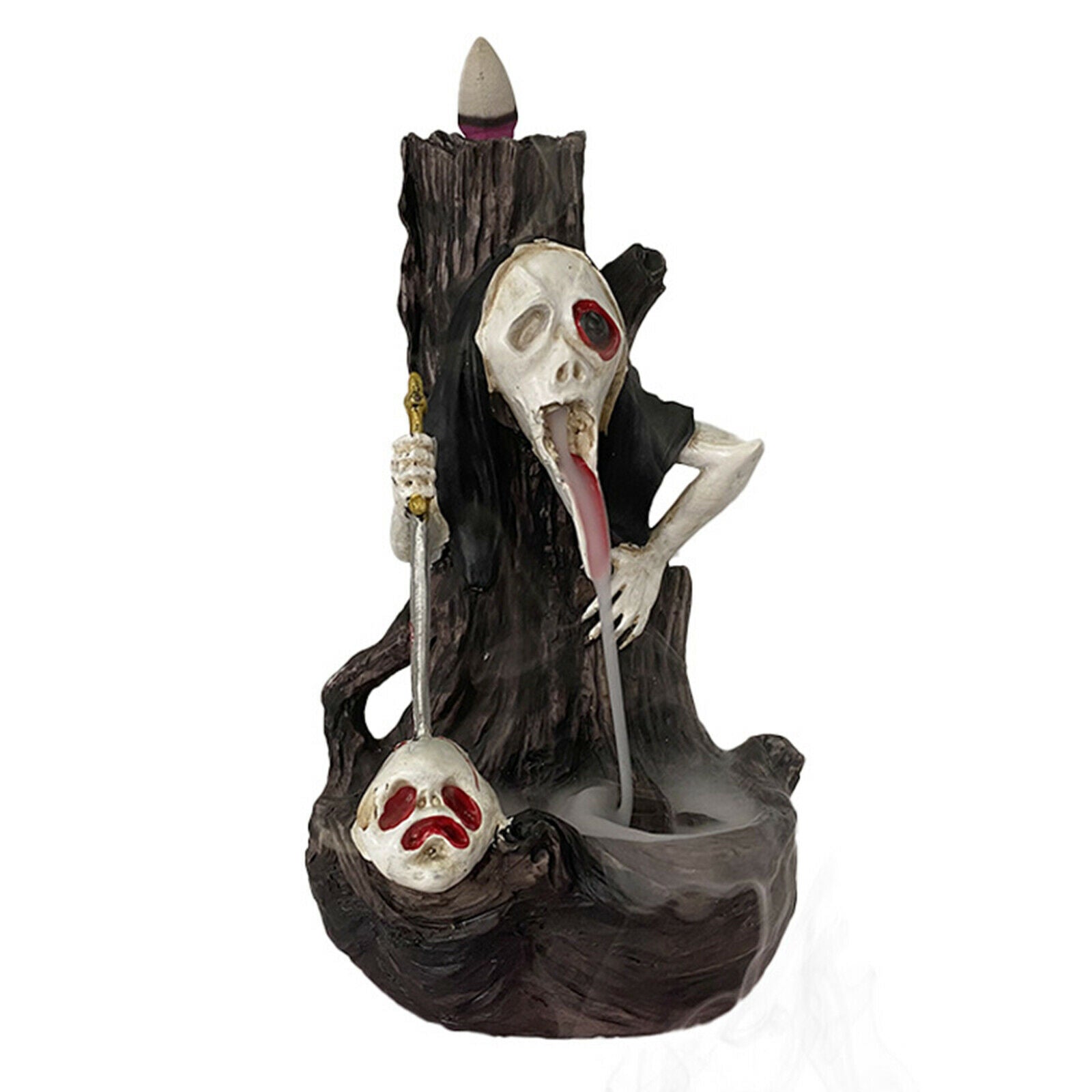 Backflow Incense Burner Waterfall Smoke Incense Holder Halloween Zen Decor