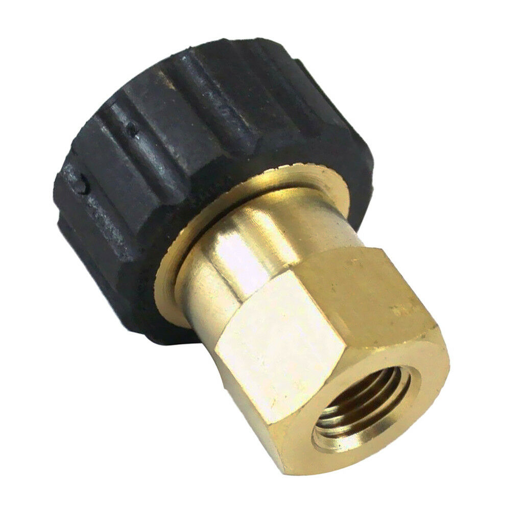 Brass Male 22 to G1/4 Female Adapter for Pressure Washer Twist Connect