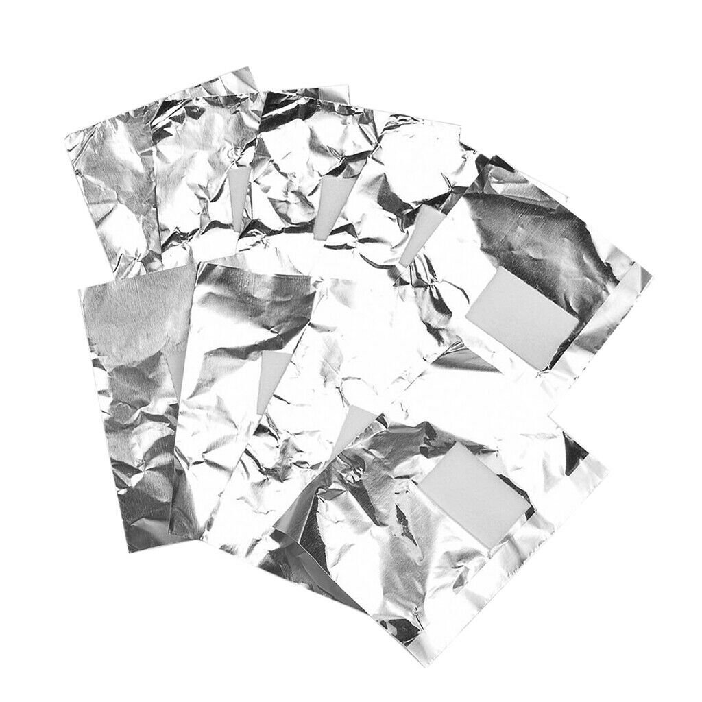 100x Nail Art Gel Polish Remover Pads Cotton Tinfoil