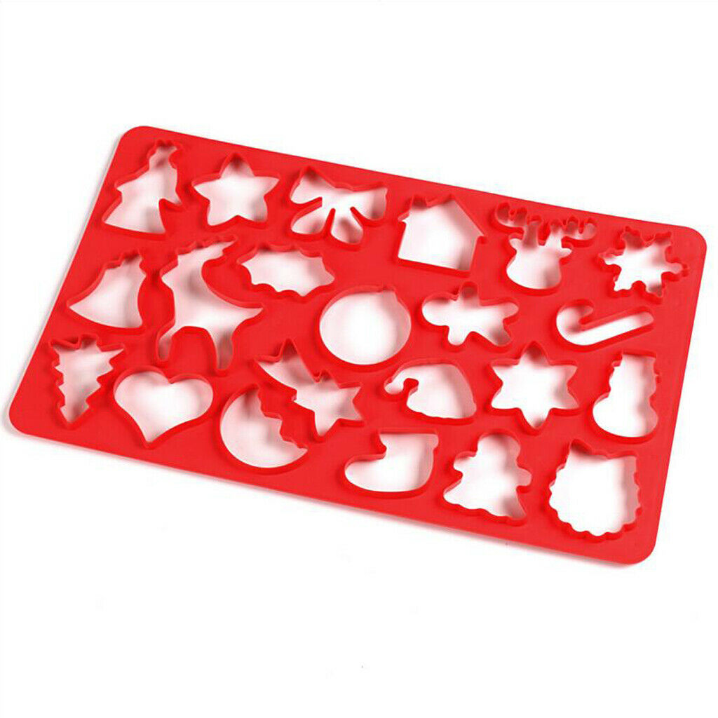 22 holes DIY Cookies Mold Christmas Cake Decor Chocolate Biscuit Mould