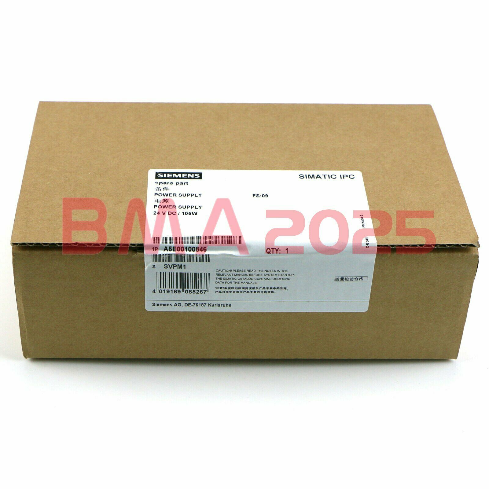 1PC New A5E00100846 Power supply 24V/105W 1year warranty DHL free Ship SM9T