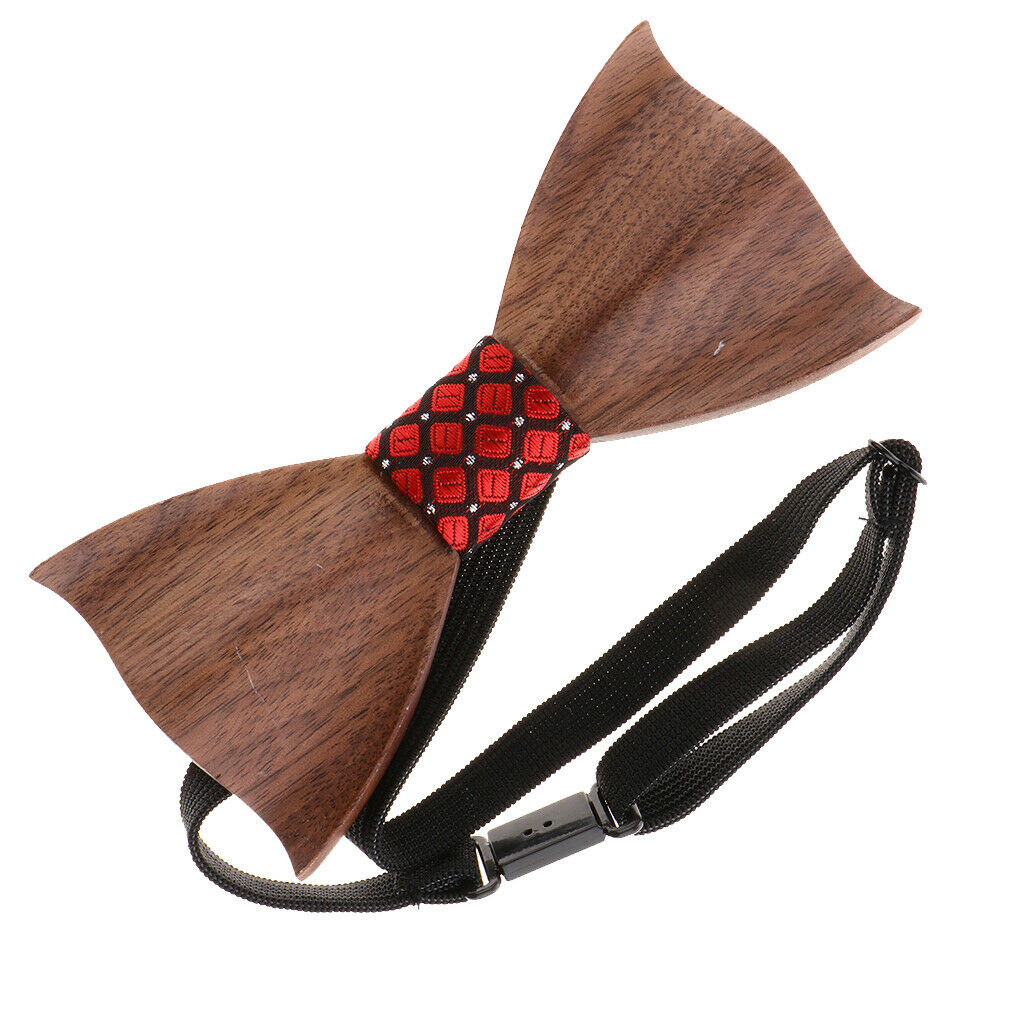 Classic Handmade Wooden Tie Men Women Wedding Party Tie Accessory D