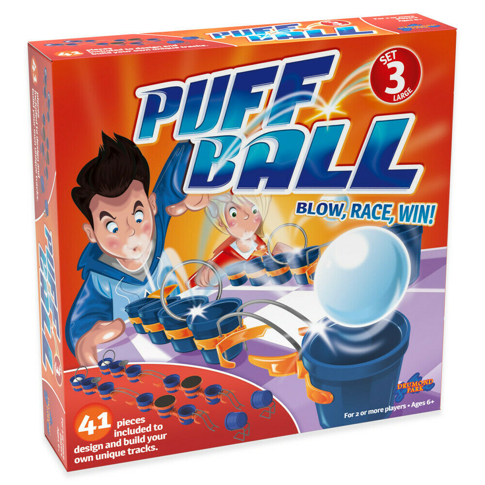 T73007 TOMY Puff Ball Action Game Set 3 Large inc 41 Pieces for Children Age 6+