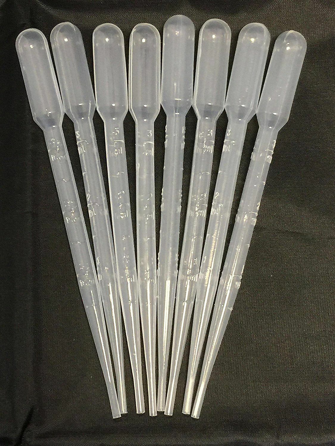 3ml Graduated Pipettes Disposable Pasteur Plastic Eye Dropper Set 100Pcs