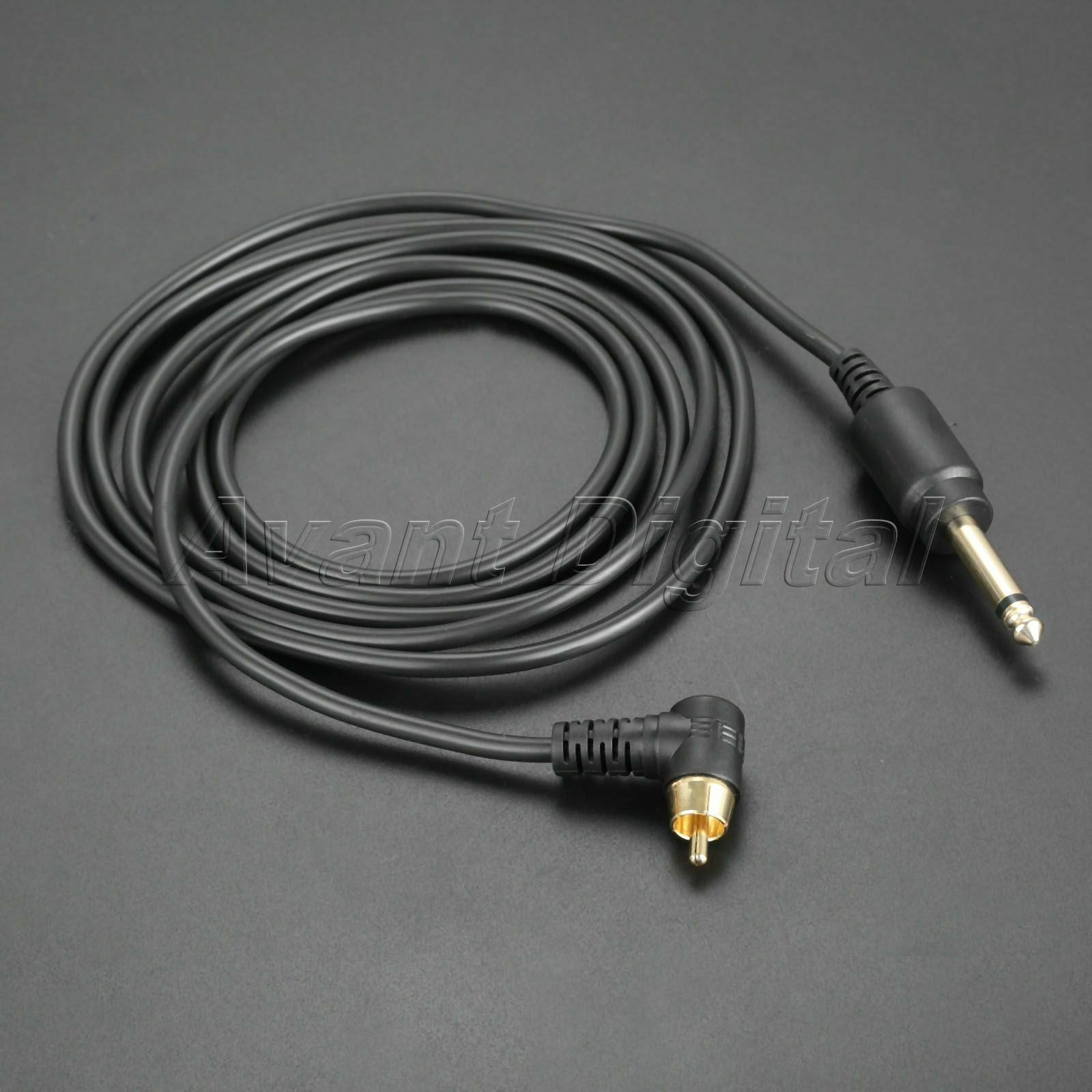 2M Metal Silicone Clip Cord RCA Plug for Tattoo Machine Power Supply Accessories