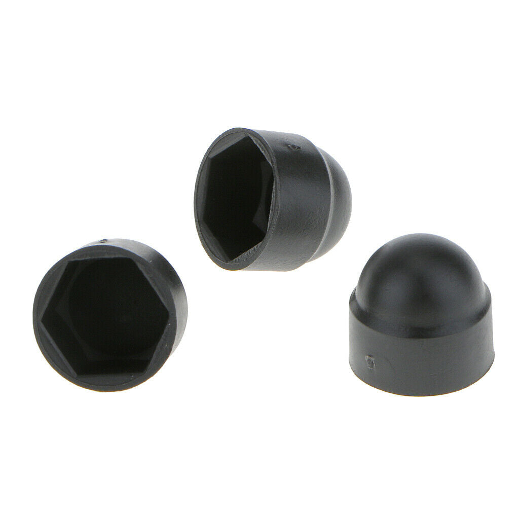 100x M8x13mm Black Dome  Nut Head Protection Caps Cover Hexagon Screws