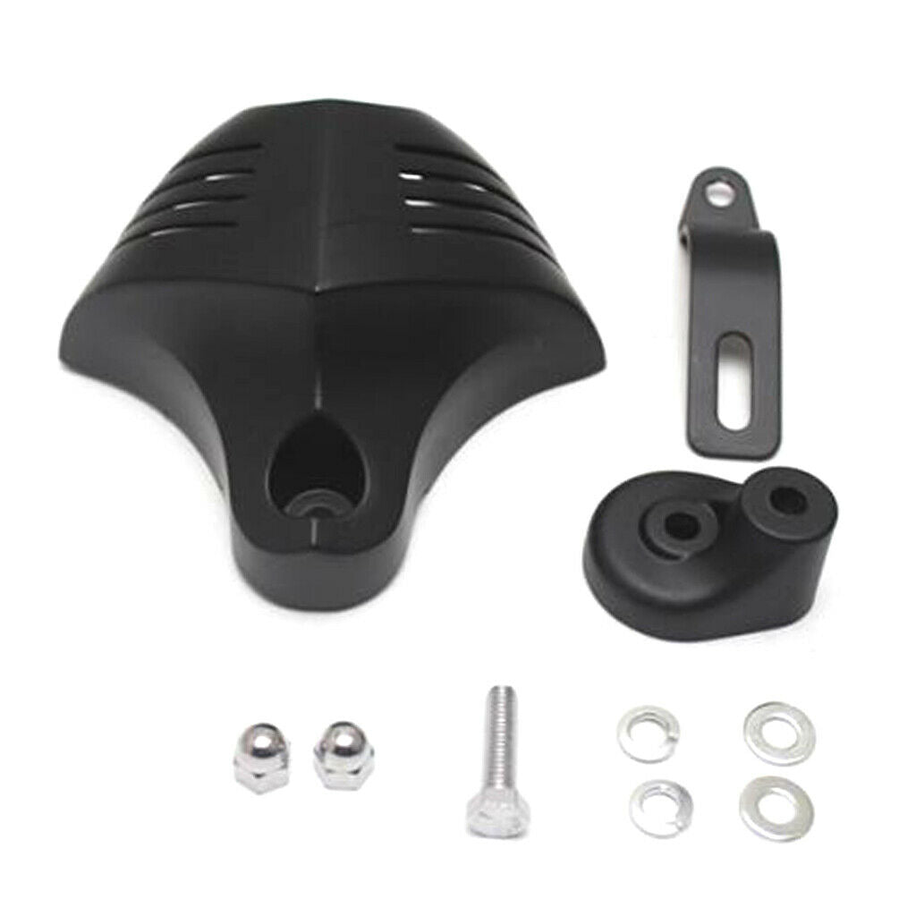 Horn Cover Black for  Twin V Rod Cowbell 1992-2012 Motorcycle Cover Spare Part