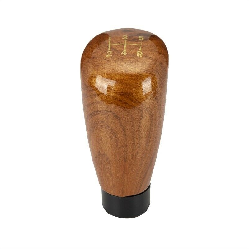 5-Speed Manual Car Gear Shift Knob Stick Shifter Lever wooden color Universal