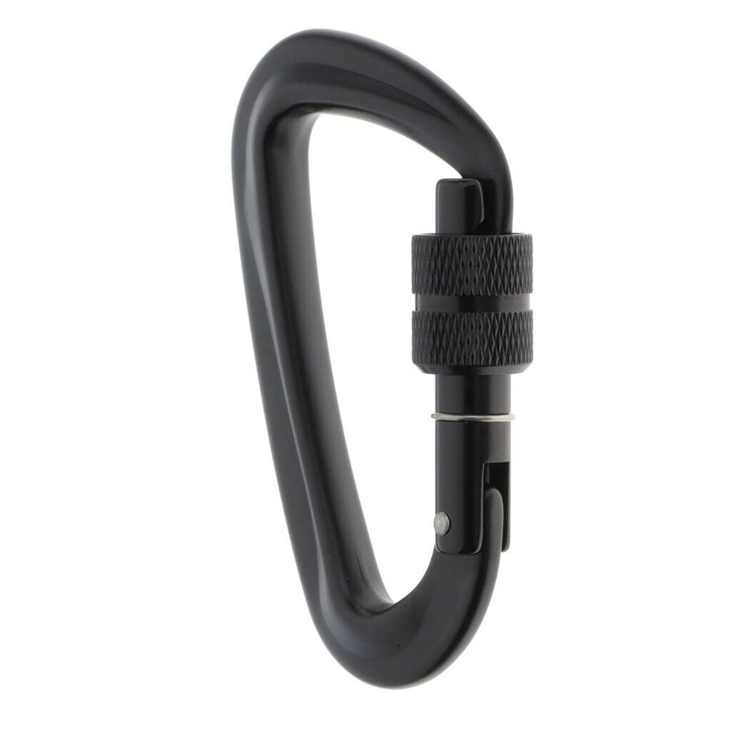 4Pcs Screw Lock Carabiner Durable Durable Hooks Clip for Camping Traveling