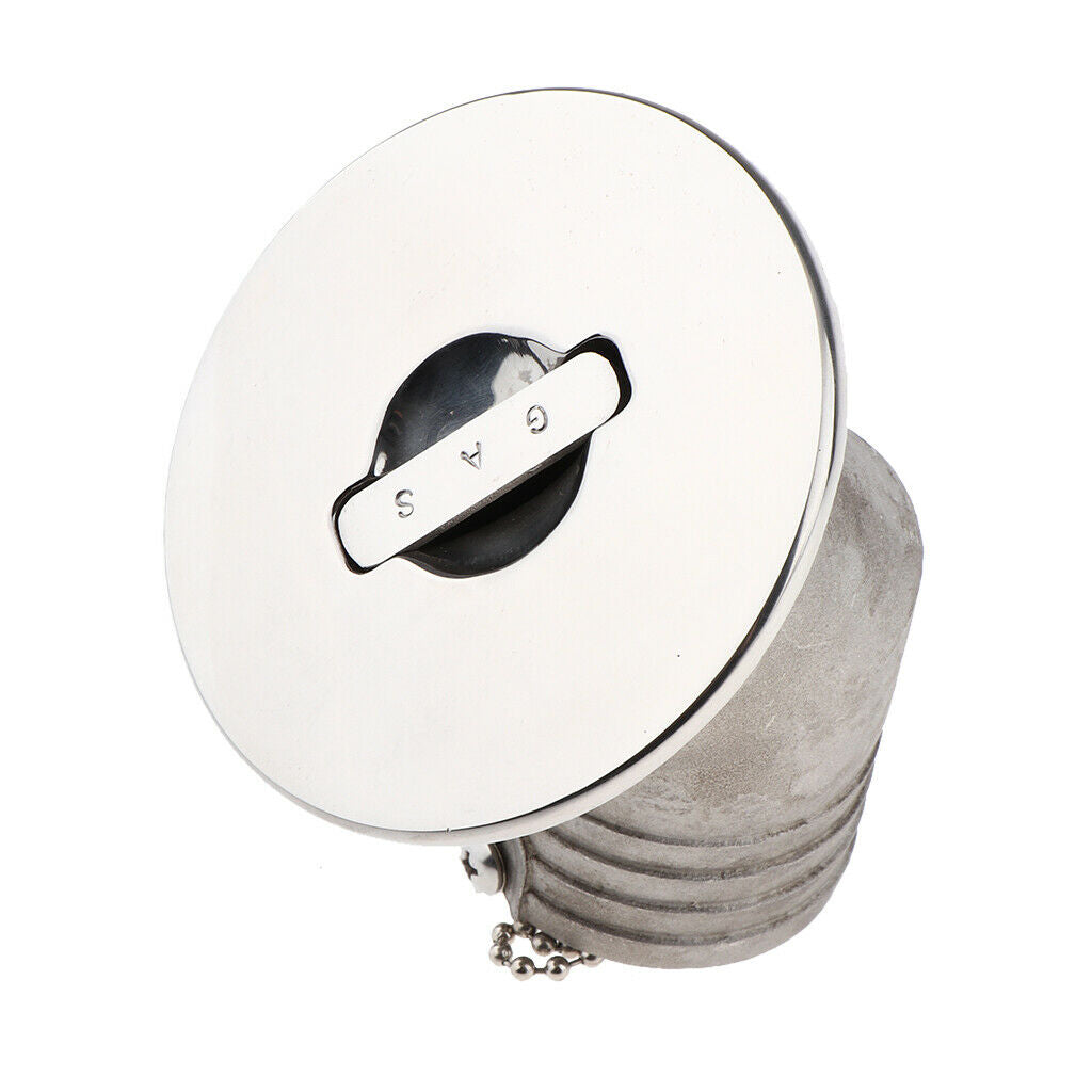 Boat Deck Fill/Filler Keyless   2 inch - Gas Marine Grade Stainless Steel
