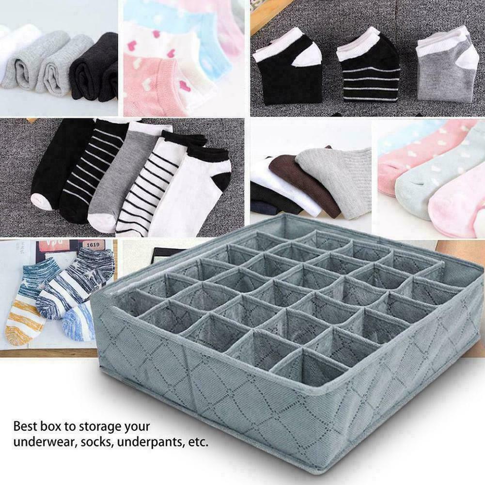Storage Drawer Organiser Storage Box Tidy Socks Bra Divider Ties AU Draw A4E8